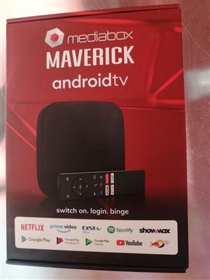 Mediabox Maverick 4K Android TV Box-Netflix and Google Certified | Disney+,Dstv