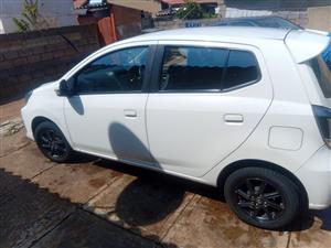 2022 Toyota Agya white in colour 