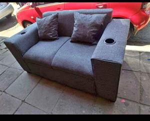 2 seater couches with cup holders