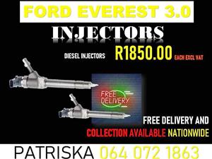 Ford everest 3.0 BT50 diesel injectors for sale