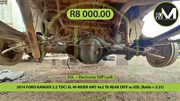 2014 FORD RANGER 2.2 TDCi XL Hi-RIDER 6MT 4x2 T6 REAR DIFF w. EDL [Ratio = 3.31]