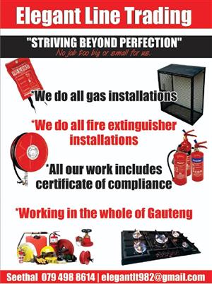 Gas hobs installations