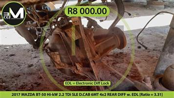 2017 MAZDA BT-50 Hi-kW 2.2 TDi SLE D.CAB 6MT 4x2 REAR DIFF w. EDL [Ratio = 3.31]