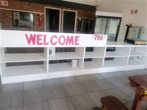 Take away shop counters