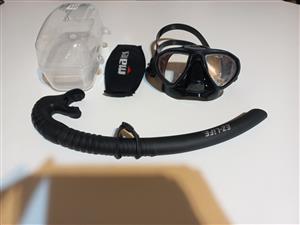 Saekodive Mask 2208 with Mask Strap Cover & Snorkle