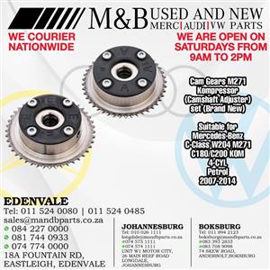  Cam Gears M271 Kompressor (Camshaft Adjuster) Set (Brand New)