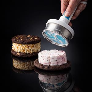 Stainless Steel Ice Cream Sandwich Maker with Scoop