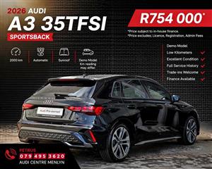 Audi A3 35 TFSI Sportback (Demo) | Audi Centre Menlyn