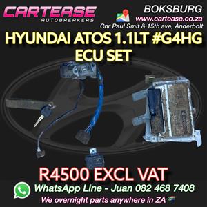HYUNDAI ATOS 1.1LT #G4HG ECU SET R4500 EXCL VAT