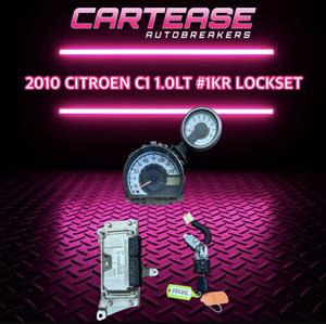 2010 CITROEN C1 1.0 #1KR LOCKSET FOR SALE 