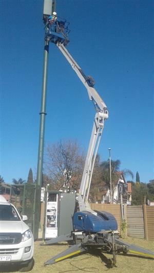 VerticalZA CHERRY PICKER Nifty T150 -15m, Portable Trailer Mounted Manlift