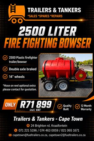 2500L firefighting trailer