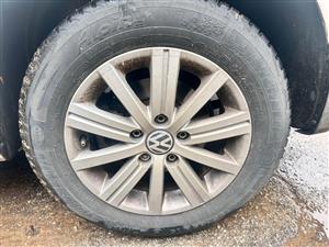 VW caddy 15 rim and tyre set of 4