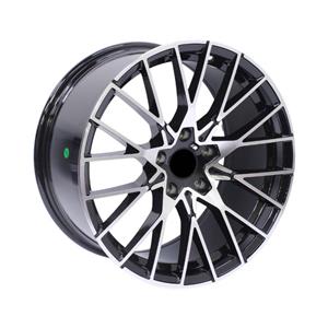 18″ GR8374 5/120 Black Machine Face Alloy Wheels