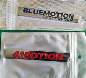 VW Blue Motion badges emblems