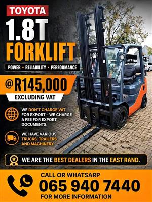Toyota 1.8t Forklift