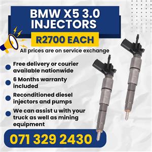 BMW X5 3.0 INJECTORS FOR SALE WITH WARRANTY INCLUDED 