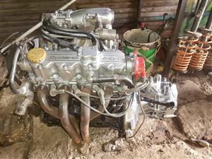 Opel 2l engine end f18 gearbox good condition 