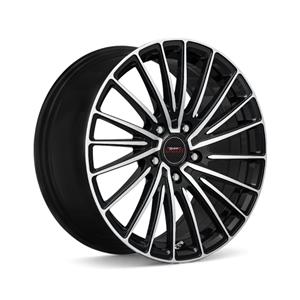 14″ A-Line Techno 4×100 Black Machine Face Alloy Wheels