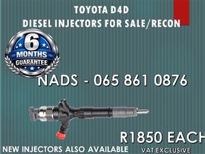 EXCELLENT CONDITION DIESEL INJECTORS FOR SALE FOR TOYOTA 2KD