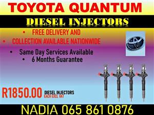 TOYOTA QUANTUM DIESEL INJECTORS FOR SALE OR RECON NATIONWIDE