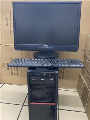 DESKTOP COMPUTER I7 WITH 20" MECER MONITOR