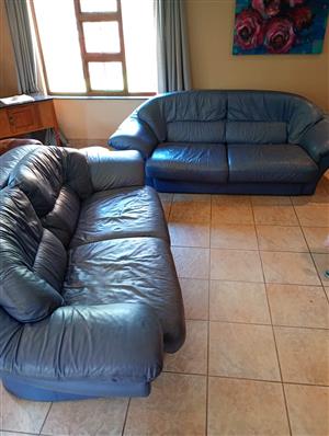 two two seater couches leather