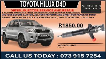 Diesel Injectors Toyota Hilux 2.5L 