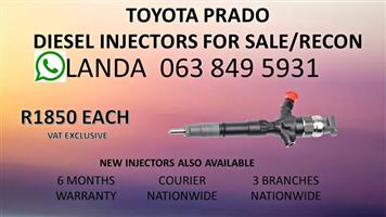 TOYOTA PRADO NEW AND RECON DIESEL INJECTORS 