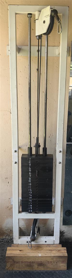 Wall Mounted HIGH Low Pulley Station/