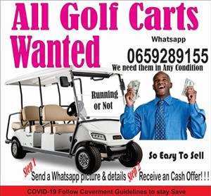 Golf carts Wanted Running or Not