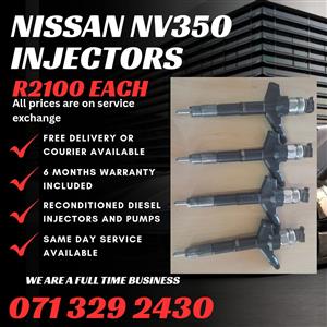 NISSAN NV350 INJECTORS FOR SALE WITH WARRANTY 