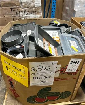Newly Imported Baking Pots and pans pallets Liquidators