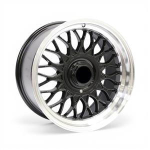 17″ CW 4/100 & 4/108 Black Machined Lip Alloy Wheels