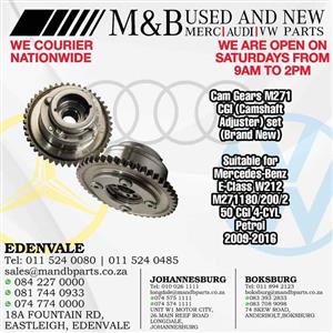Cam Gears M271 CGI (CamShaft Adjuster) set (Brand New) Suitable for Mercedes-Benz E-Class W212 M271