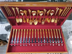 Gold-plated Cutlery Set