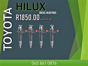TOYOTA HILUX DIESEL INJECTORS FOR SALE OR RECON SAME DAY