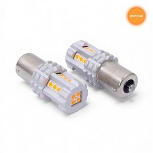 SMD LED Replacement Bulb - Type: 1156 Single Contact Orange (Pair)