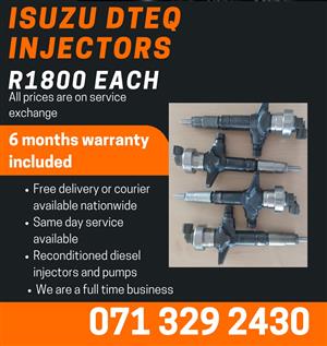 ISUZU DTEQ KB250 INJECTORS FOR SALE WITH WARRANTY 