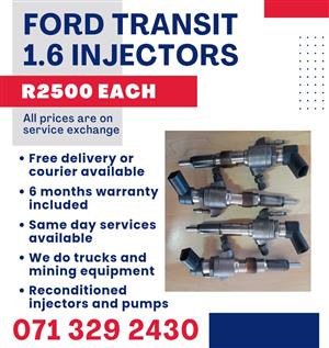 FORD TRANSIT 1.6 INJECTORS FOR SALE WITH WARRANTY 