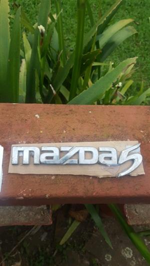 Mazda 5 emblem. 