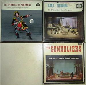 The D'Oyly Carte Opera Company Vinyl Records x 6 (three box sets of different pe