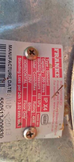 Franke.. Combimax 200L Geyser