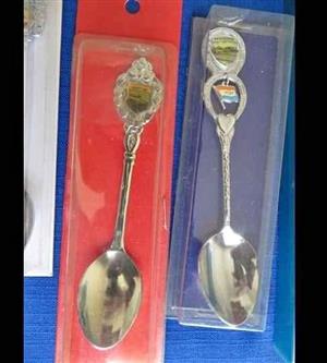 Collectible souvenir/place name tea spoons 107 in total