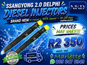 INJECTORS FOR SALE SSANGYONG 2L 