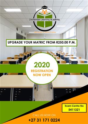 Matric upgrade and extra classes 