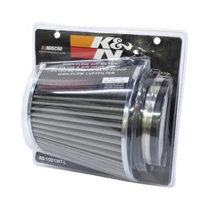 K&N High-Flow Cone Air Filter - Grey (76mm / 89mm / 100mm) RG-1001-2