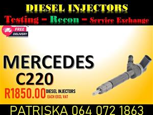GET YOUR DIESEL INJECTORS FOR MERCEDES C220 NEW OR RECON