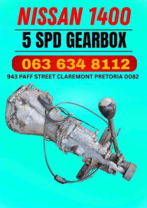 Nissan 1400 5 speed gearbox 