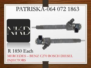 MERCEDES C270 DIESEL INJECTORS FOR SALE